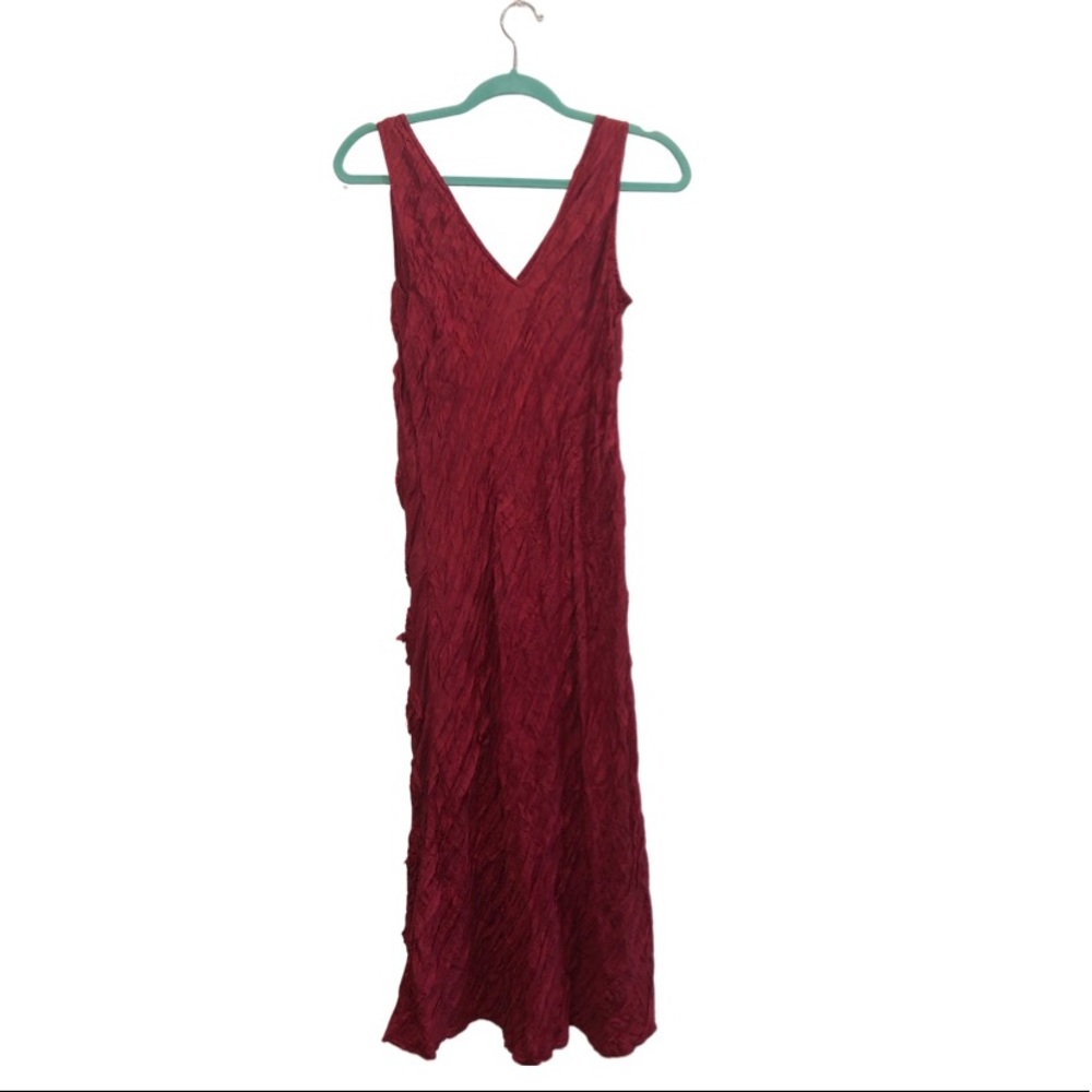 Vintage rose 100% silk dress - Picture 3 of 4